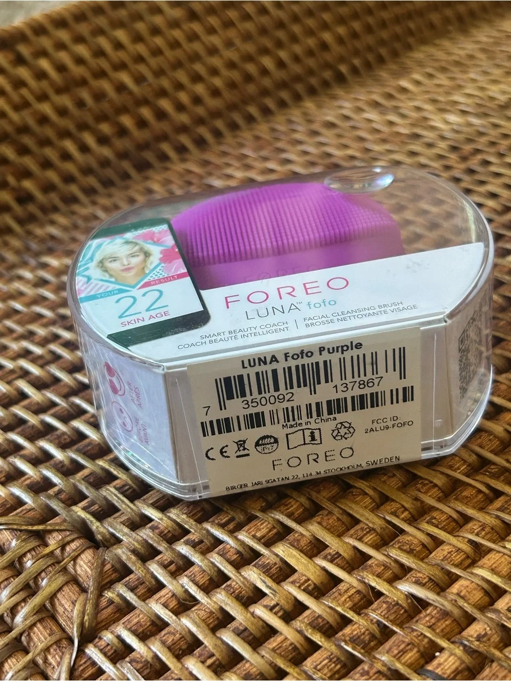 Foreo Luna Fofo Smart Facial Cleansing Brush Purple